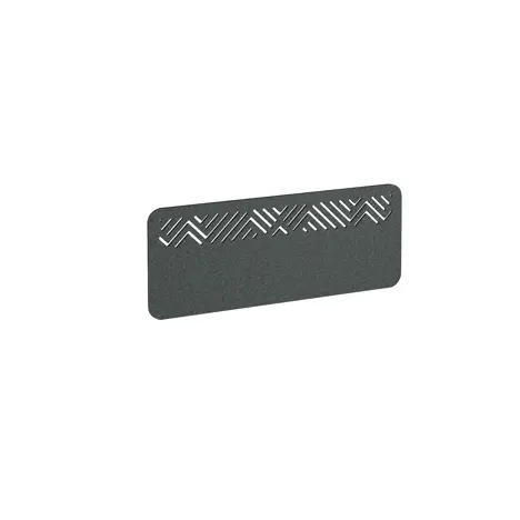 Chevron Acoustic Desktop Screen - 1000mm - Moonlight Grey